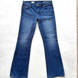 GAP 1969 perfect boot 30R blue denim jeans 32 1/2 inseam 34 inch waist